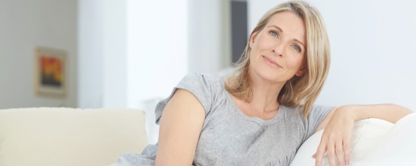 Woman receiving hormone replacement therapy in Richmond VA